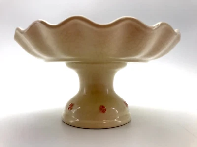 Plato de baratija de servidor de pedestal de colección Russ pintado a mano Percy Bysshe Shelley 3 1/2" Foto 1 de 4