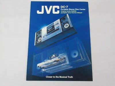 JVC Vintage Portable boombox DC-7 disc Center  Catalogue Original Japan - Image 1 of 4