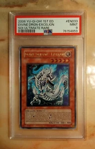 Yu-Gi-Oh 2006 Divine Dragon - Excelion PSA 9 MINT SOI-EN033 1st Ed Ultimate Rare - Picture 1 of 3