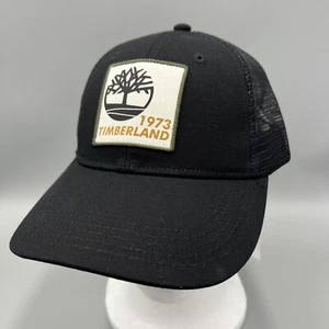 Timberland 1973 Trucker Hat, Black Adjustable Cap. Mesh, Logo. OSFM - Picture 1 of 9