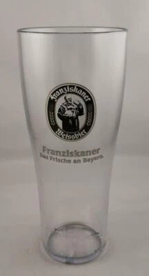6 Franziskaner Weissbier Kunststoffgläser, 0,5 l, Party, Kneipe, 6 Stück,
