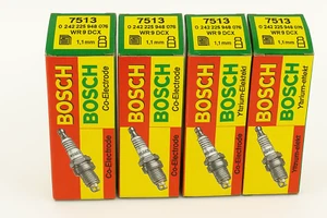Lot of 4 Genuine Bosch Super Cu-Electrode 7513 WR89CX Spark Plugs 0242225548076 - Picture 1 of 9