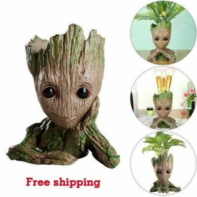 Baby Groot Tree Man Flower Pot Home Decoration Planters Action Figure Pen Holder - Image 1 of 4
