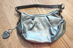 Rosetti Silver Gray Handbag Clutch Purse Pocketbook Zipper Closures, 3 Pockets - Picture 1 of 8
