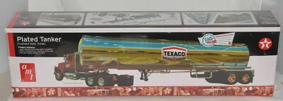 PLATED TANKER TEXACO REMOLQUE CISTERNA GASOLINA AMERICANA AMT 1:25 NEW IN BOX - Immagine 1 di 3