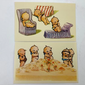 2 Kewpie Puppen Postkarten Vintage Reproduktionen Replik Merrimack Einladung unbespielt - Bild 1 von 3