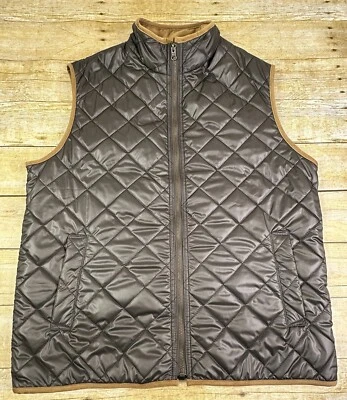 Bills Khakis Private Stock Full Zip Puffer Vest Olive Green • Men’s Large - Image 1 of 4