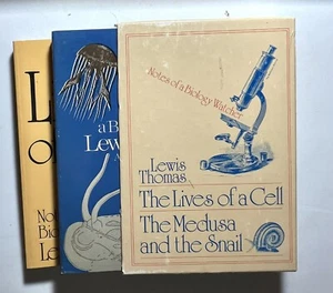The Lives of a Cell, The Medusa and the Snail by Lewis Thomas 2 books Box Set - Picture 1 of 5