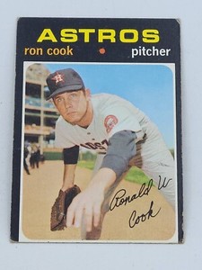 1971 Ron Cook Topps Vintage Houston Astros MLB