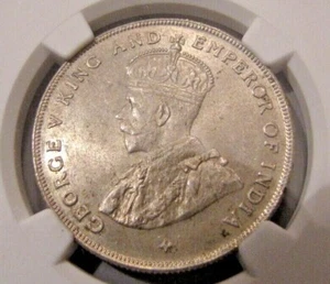 Straits Settlements KM33 Silver Dollar 1920 NGC MS 63 - Picture 1 of 4