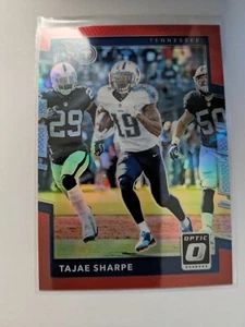 Donruss Optic Red Prizm 2017/99 Tajae Sharpe #77 Tennessee Titans 🏈 - Imagen 1 de 2