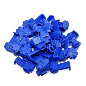 (50) Blau 16-14 Ga AWG Stärke 12 Volt Draht Abgriffe Scoch Lock Steckverbinder Klemmen - Bild 1 von 9