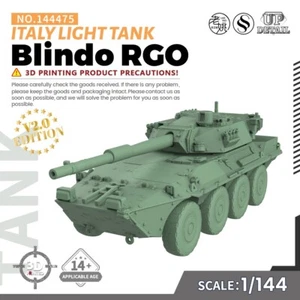SSMODEL SS144475 V2.0 1/144 Military Model Kit Italy Blindo RGO Light Tank - Picture 1 of 5
