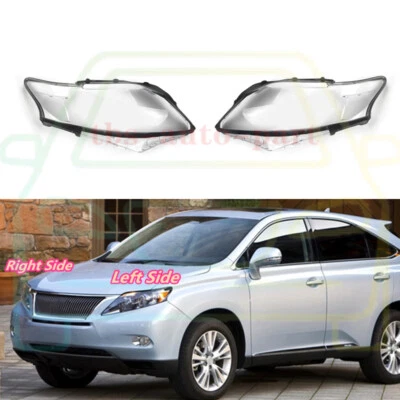 LH&RH side Headlight Cover Clear Pc Housing For Lexus RX350/450 2010-2012  - Imagem 1 de 4