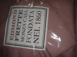 FRETTE Edmond Tirreno Perkal Queen Bettwäscheset Blatt Set Rosa Rose Neu - Picture 1 of 7