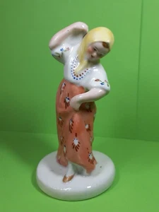 Estatuilla de bailarina de porcelana soviética vintage URSS años 30 Gorodnica - Imagen 1 de 10