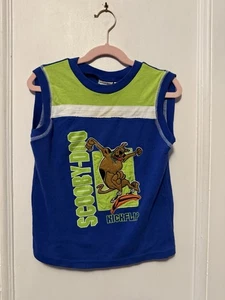 Vintage Scooby-Doo Tank Top Youth Size 6 Skateboarding Cartoon Network - Picture 1 of 8