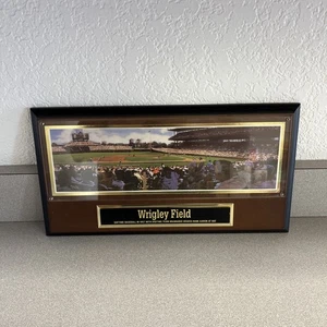 Numbered Photo Plaque from Wrigley Field (Chicago Cubs) Hank Aaron Batting 1957 - Picture 1 of 6