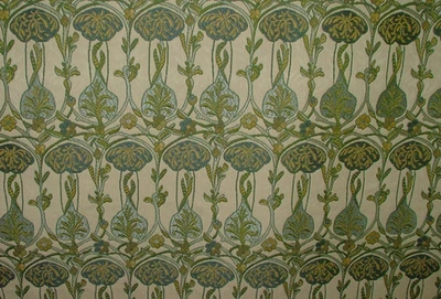 Blue Rennie Mackintosh Art Nouveau Jacquard Fabric Curtain Upholstery Cushion - Image 1 of 4