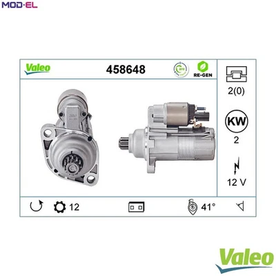 STARTER 458648 FOR SKODA OCTAVIA/III/Combi SUPERB KODIAQ VW FUSCA GOLF/VII 2.0L - Image 1 of 4