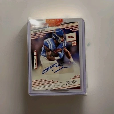 2022 Panini Prestige Draff Picks  #PX-JEA- Jerrion Ealy, Ole Miss Rebels - AUTO  - Image 1 of 2