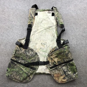FieldStaff Turkey Hunting Vest Medium Full Brushed Cotton Camo Mossy Oak Outdoor - Picture 1 of 11