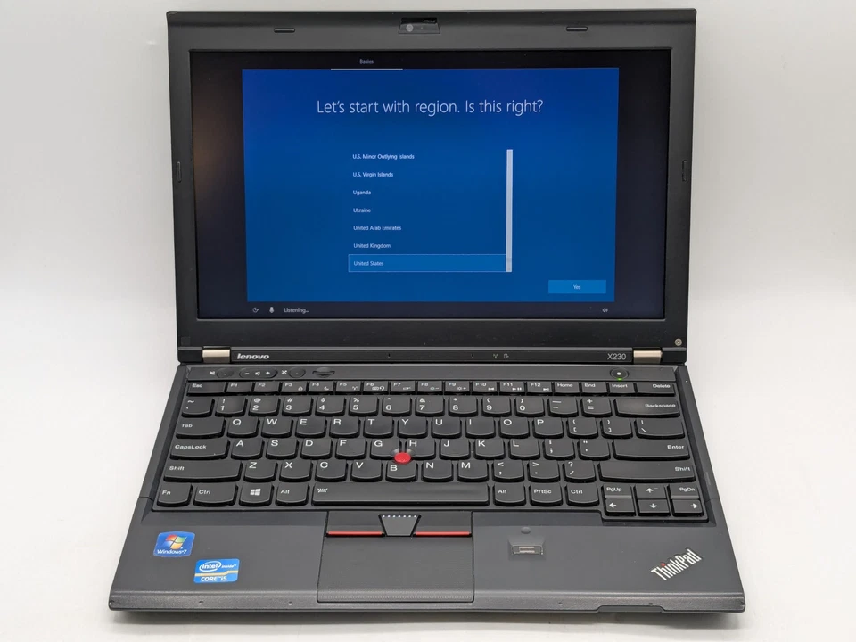 Lenovo ThinkPad X230 12" HD I5-3210M 1TB 8GB W10 Cámara web retroiluminada Lector FP 49Hz Foto 1 de 4
