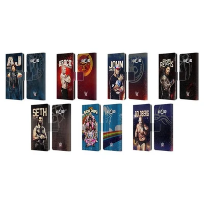 WWE SUPERSTARS LEATHER BOOK WALLET CASE COVER FOR SAMSUNG PHONES 3 - Image 1 of 4
