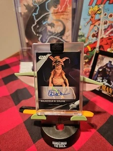 2023 Topps Chrome Black Star Wars Salacious B. Crumb Auto Green Sealed - Picture 1 of 10