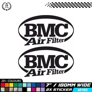 2x BMC AIR FILTER Vinyl Decal Stickers Bike Motorbike Motorcycle Sticker Mod - Picture 1 of 3