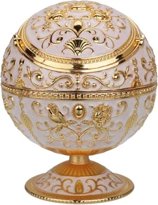 Windproof Ashtray with Lid for Cigarettes Metal Portable Cigar Ashtray Odor Elim - Picture 1 of 7