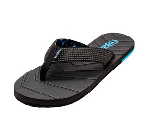 Chanclas para hombre FLOJOS Liam 850 negras/cian talla 10 tanga con suela flexible - ¡NUEVAS!! - Imagen 1 de 6