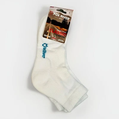 Fox River Diabetic 2 paquete Tobillo Crew Calcetín Talla L Para Hombre 9-11.5 W 10-12.5 Blanco EE. UU. Foto 1 de 3