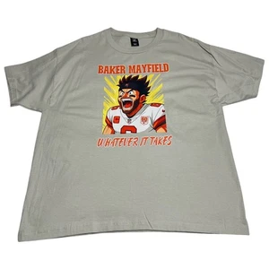 Baker Mayfield Bucs Manga Anime Whatever It Takes Quality Shirt NEW - Picture 1 of 3