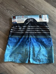 Youth 2-Pack Size Large 14/16 Gerry Swim Shorts Trunks, Camo & Colorful NWT - Picture 1 of 7