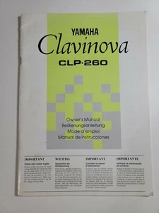 Yamaha Clavinova CLP-260 solo manuale utente tedesco español français - Foto 1 di 9