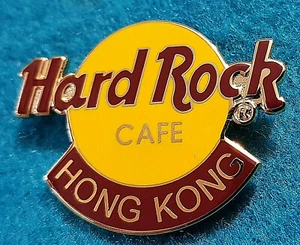 HONG KONG CHINA CLASSIC ORANGE LARGE HRC LOGO Hard Rock Cafe PIN HRC GRID 0L - Picture 1 of 1