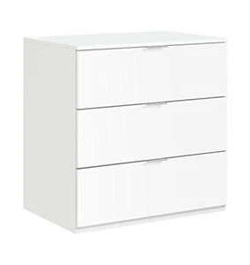 Comoda Cajonera de Tres Cajones para Dormitorio, en Blanco Artik 80 x 77 x 38 cm - Imagen 1 de 6