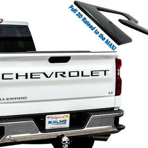Chevrolet Silverado 2019 inserto de letras de plástico elevado ajuste negro mate - Imagen 1 de 7