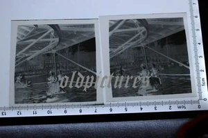 zwei tolle alte Negative - Karussel über Wasser - Wasserkarussel- 30-40er Jahre? - Picture 1 of 1