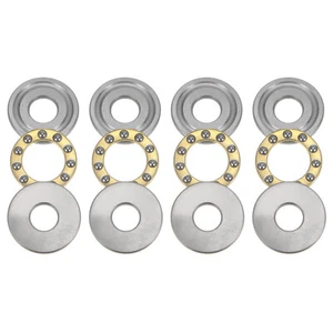 4pcs F8-22M Miniature Thrust Ball Bearings 8x22x7mm Chrome Steel with Washers - Picture 1 of 6