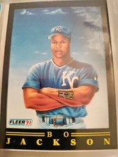 1991 FLEER BO JACKSON #5 OF 12 KANSAS CITY ROYALS