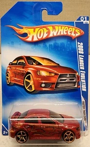 Hot Wheels 2009 Faster Than Ever • 2008 Lancer Evolution #127 Metal flake Red - Picture 1 of 2