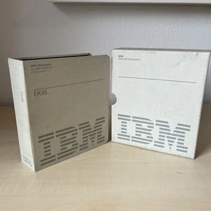 Vintage IBM DOS 3.0 Boxed Manual + 2x 5.25 Floppy Disks von 1984 PC XT AT 286 - Picture 1 of 10