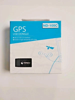 GlobalSat ND-105C USB GPS Receiver SmartPhone, Tablet, PC Windows 8 10 & Android - Image 1 of 4