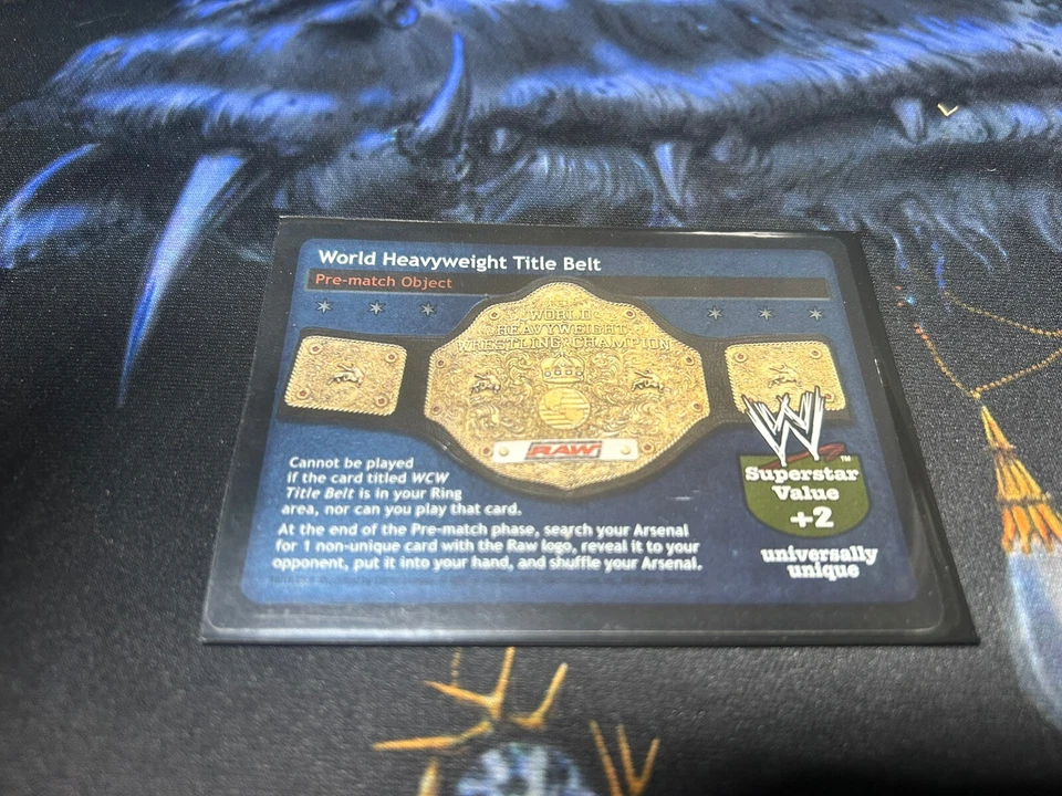World Heavyweight Title Belt Raw Tcg Promo - Image 1 of 1