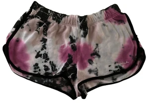 Victoria’s Secret PINK VARSITY Fleece Short Embroidered Logo Tie Dye XL NEW - Picture 1 of 4