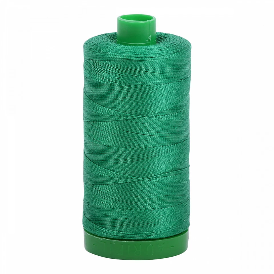 Aurifil Mako 40 wt Cotton Thread - 1094 yds - Green - Image 1 of 1