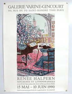 Renee Halpern - Original Exhibition Poster - G.Varine-Gincourt - 1990 - Picture 1 of 3
