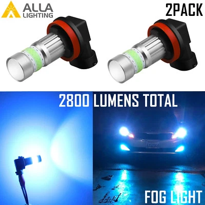 Alla Lighting 72-LED H11 Driving Fog Light Bulb Replacement Cool Ice Blue 8000K - Изображение 1 из 4
